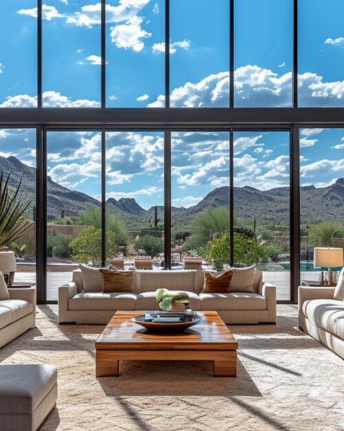 Arizona home with Aluminum Windows